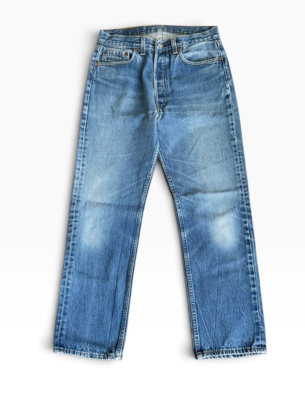 Vintage 1988 Levi's Men's 501 Straight Leg Jeans Classic Rinse Wash 33 X 30 USA